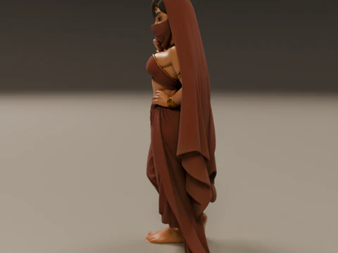 Indian pin-up 3D Print Model