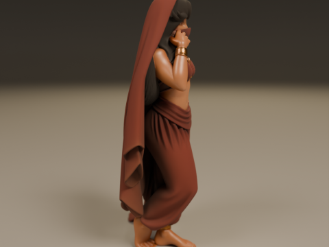 Indian pin-up 3D 打印模型