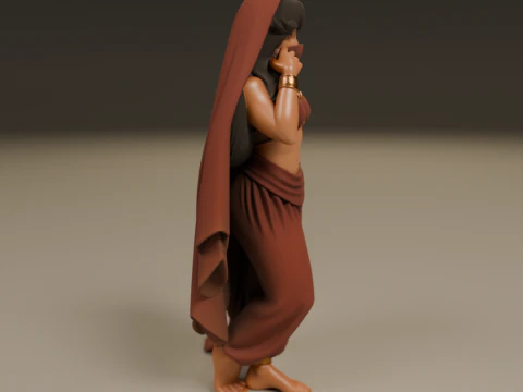 Indian pin-up 3D Print Model