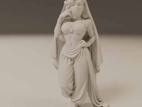 Indian pin-up 3D 打印模型
