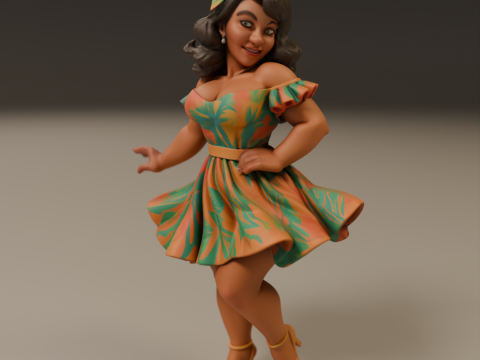 Brazilian pin-up 3D Print Model