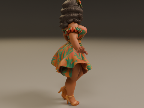 Brazilian pin-up 3D Print Model