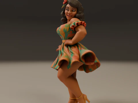Brazilian pin-up 3D Print Model