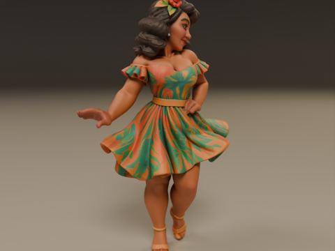 Brazilian pin-up 3D Print Model