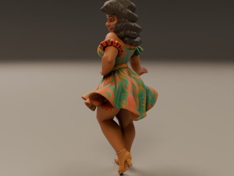 Brazilian pin-up 3D Print Model