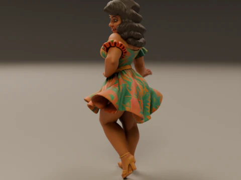 Brazilian pin-up 3D Print Model
