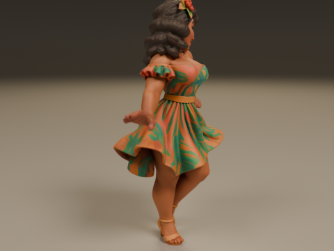 Brazilian pin-up 3D Print Model
