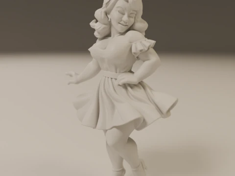 Brazilian pin-up 3D Print Model