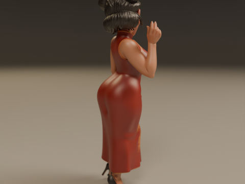 Chinese pin-up 3D Print Model