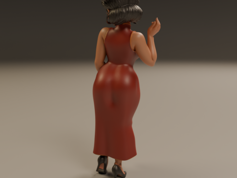 Chinese pin-up 3D Print Model