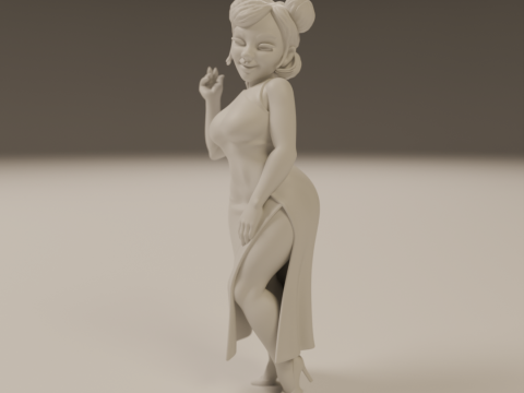 Chinese pin-up 3D Print Model
