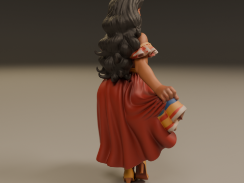 Colombian pin-up 3D 打印模型