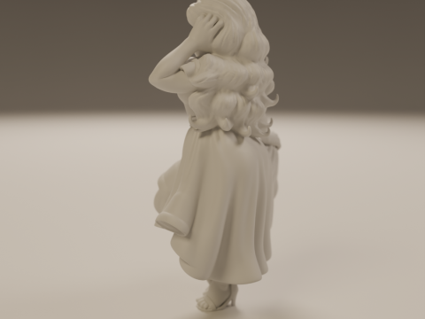 Colombian pin-up 3D 打印模型