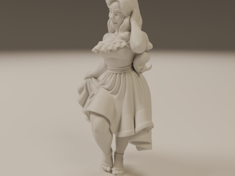 Colombian pin-up 3D 打印模型