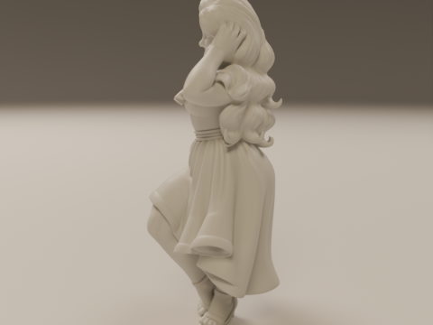 Colombian pin-up 3D 打印模型