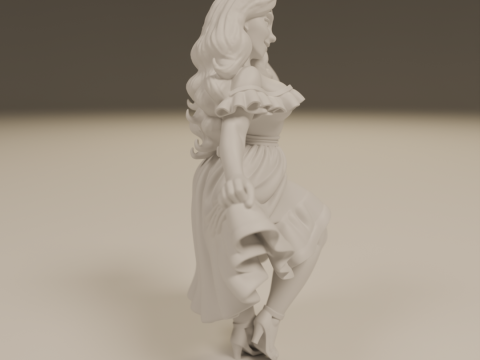 Colombian pin-up 3D 打印模型