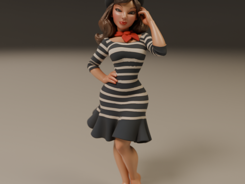 Pin-up france 3Dプリントモデル