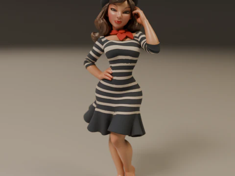 Pin-up france 3D Print Model