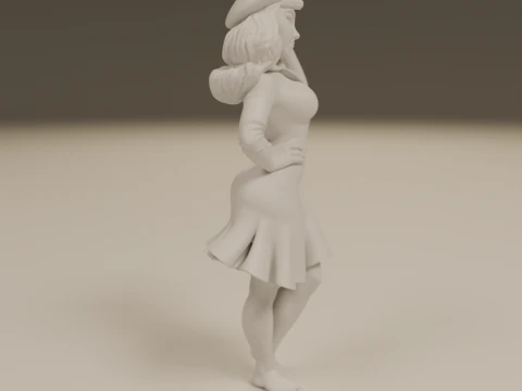 Pin-up france 3D Print Model