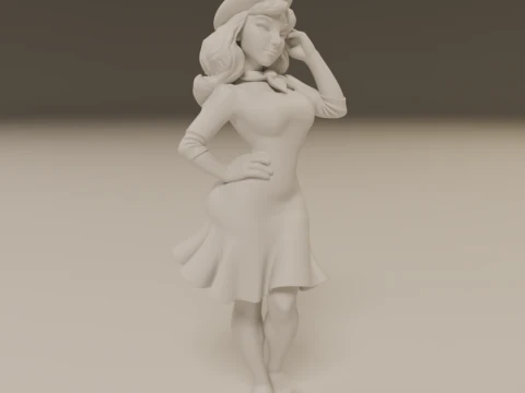 Pin-up france 3D Print Model
