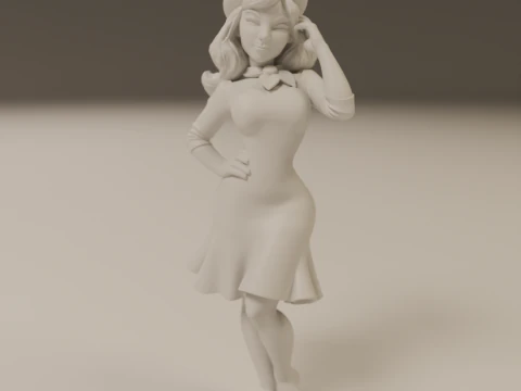 Pin-up france 3D Print Model
