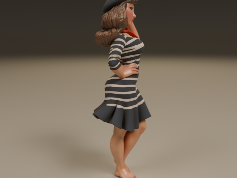 Pin-up france 3Dプリントモデル