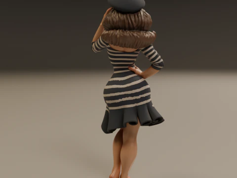 Pin-up france 3D Print Model