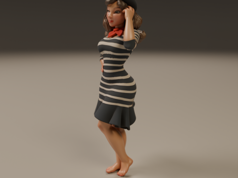Pin-up france 3Dプリントモデル