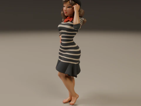 Pin-up france 3D Print Model