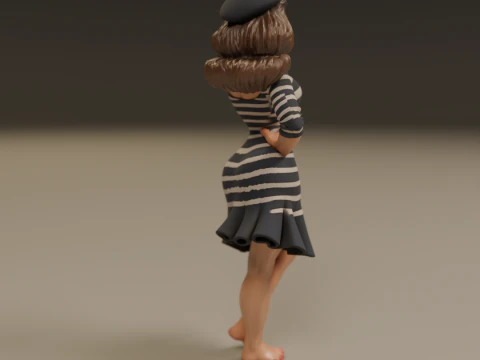 Pin-up france 3D Print Model