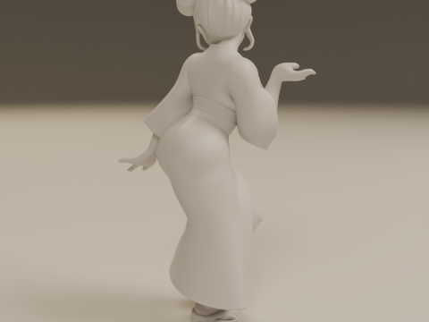 Japanese pin-up 3D 打印模型