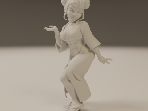 Japanese pin-up 3D 打印模型
