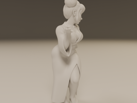 Japanese pin-up 3D 打印模型