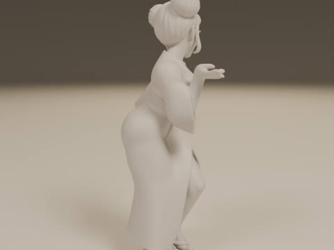 Japanese pin-up 3D 打印模型