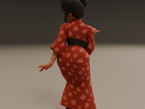 Japanese pin-up 3D 打印模型