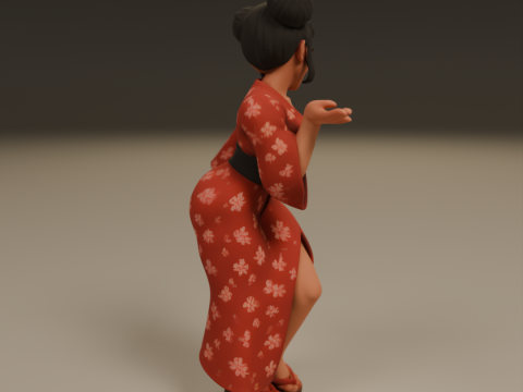 Japanese pin-up 3D 打印模型