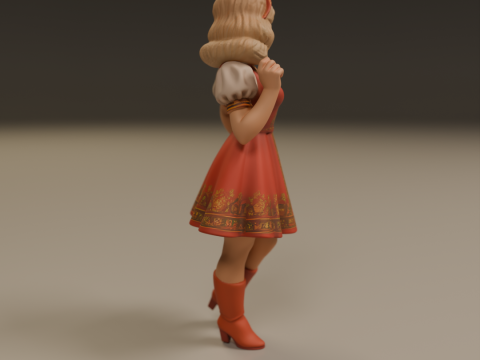 Russian pin-up 3D Принт Модель