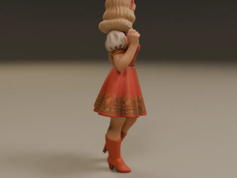 Russian pin-up 3D Print Model