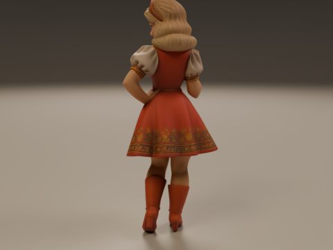 Russian pin-up 3D Принт Модель