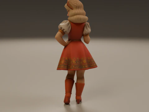 Russian pin-up 3D Print Model