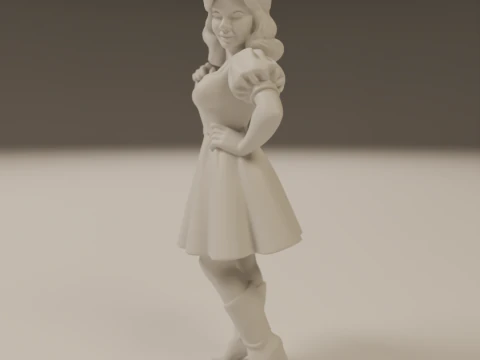 Russian pin-up 3D Print Model