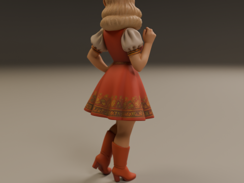 Russian pin-up 3D Принт Модель