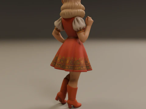 Russian pin-up 3D Print Model
