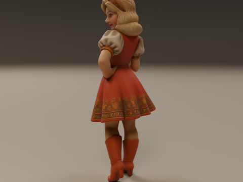 Russian pin-up 3D Принт Модель