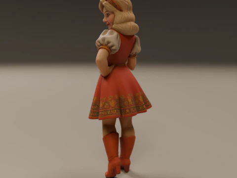 Russian pin-up 3D Print Model