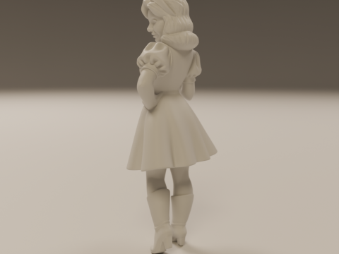 Russian pin-up 3D Принт Модель