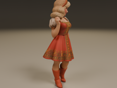 Russian pin-up 3D Принт Модель