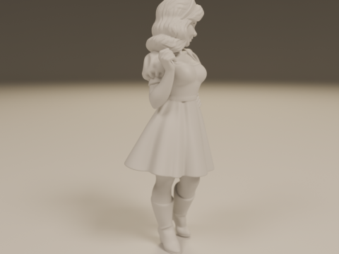 Russian pin-up 3D Принт Модель