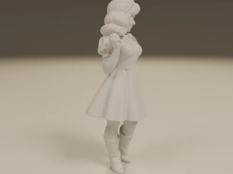 Russian pin-up 3D Print Model