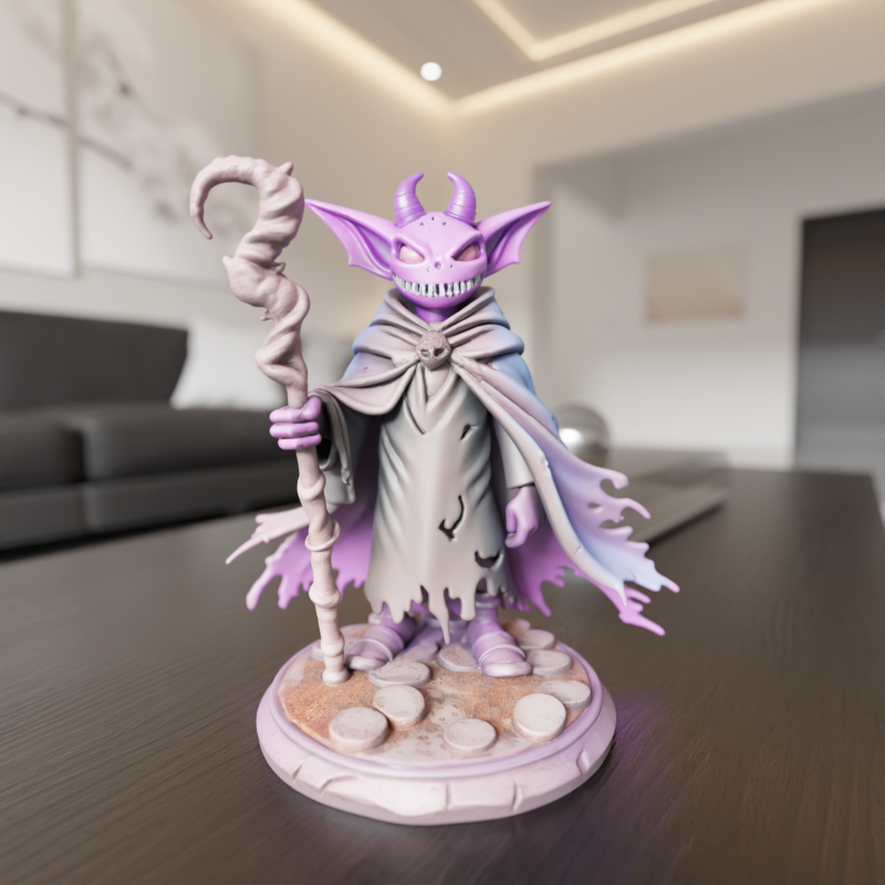 Arcane Shadow Sorcerer 3D 打印模型 .c4d .max .obj .3ds .fbx .stl .blend